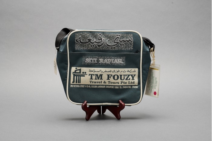 <strong>TM Fouzy travel bags c. 1990s </strong><br>
<em>On loan from Haji Arif Zahari</em> 